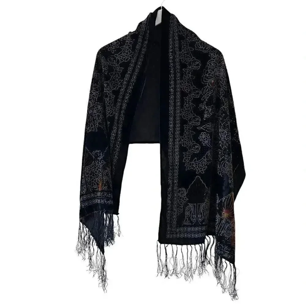 No Brand velvet floral